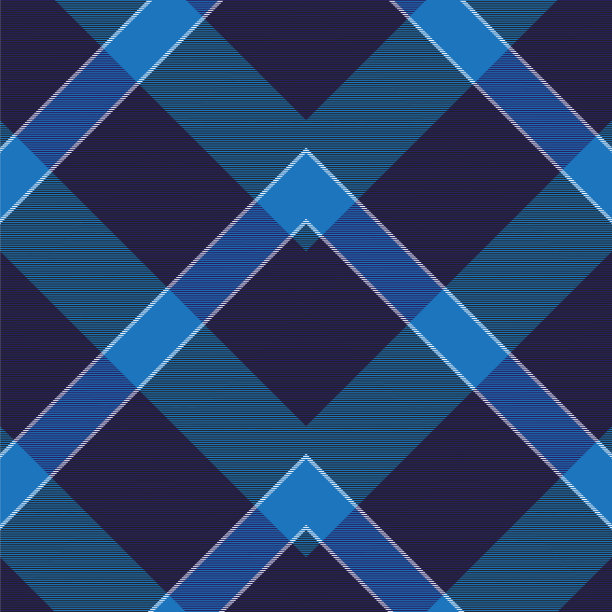 蓝色人字形格子呢纹理无缝图片下载
