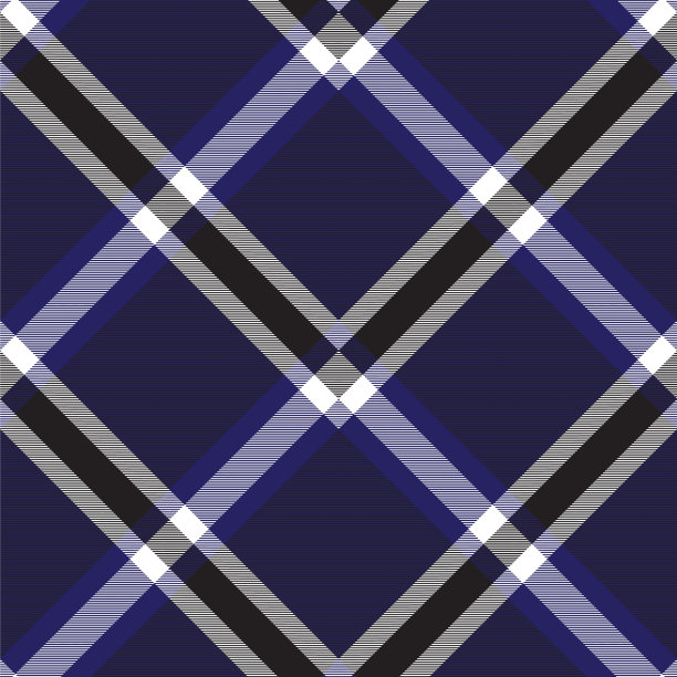 蓝色人字形格子呢纹理无缝图片下载