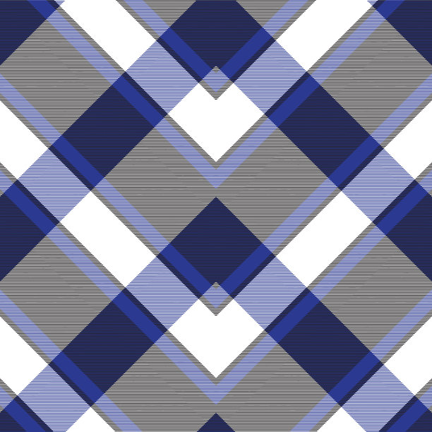 蓝色人字形格子呢纹理无缝图片下载