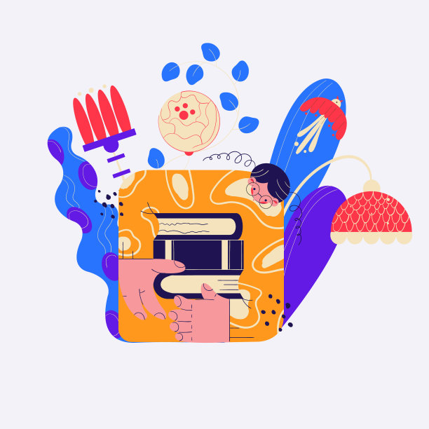 女孩捧书少儿文学读书会图片下载