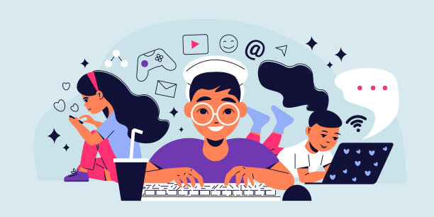 儿童电子设备成瘾水平图片下载