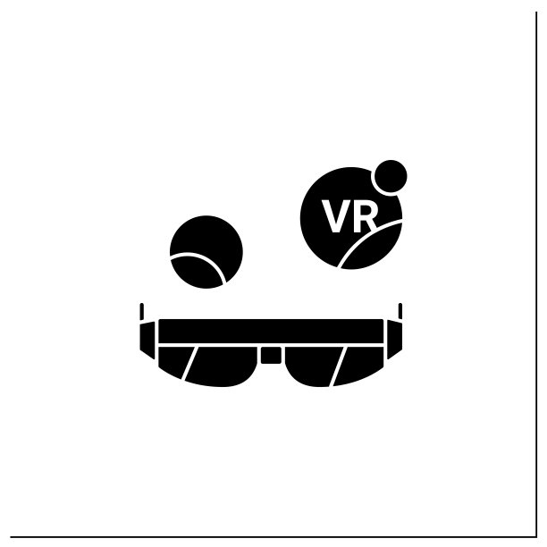 增强现实眼镜字形图标图片下载