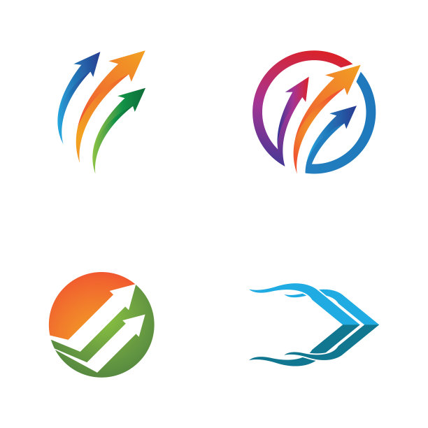 箭头更快的标志形象设计图片下载