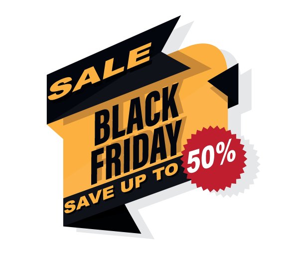 黑色星期五销售横幅模板设计。特别优惠价。矢量图图片下载
