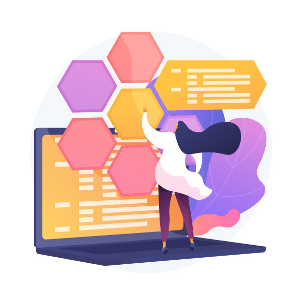 Web开发和编码概念的隐喻图片下载