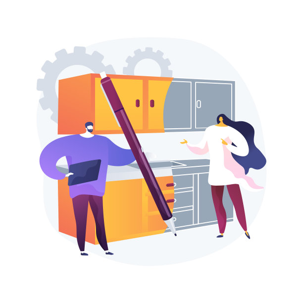 定制厨房是抽象概念图片下载