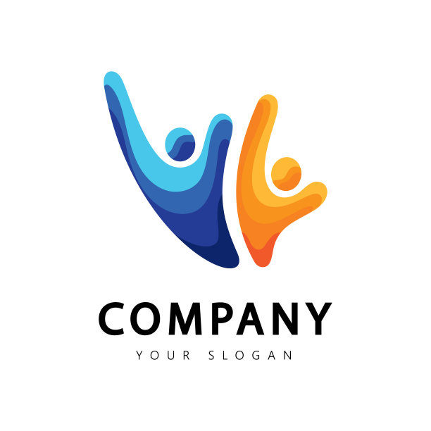 人们关心成功健康生活标志模板图片下载