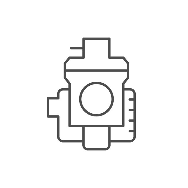 摩托车化油器线轮廓图标图片下载