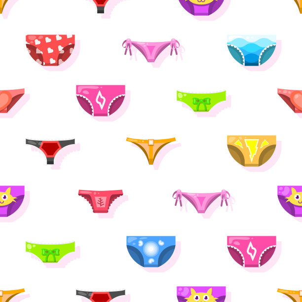 无缝图案抽象元素裤子内裤穿向量设计风格背景插图纹理印花纺织品，衣服，礼品包装，墙纸，粉彩图片下载