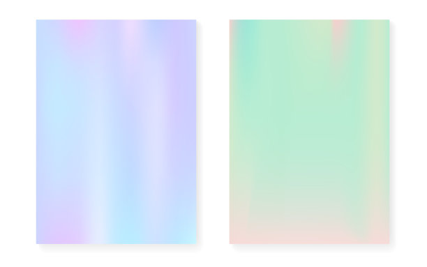 带有全息梯度背景的全息封面。图片下载