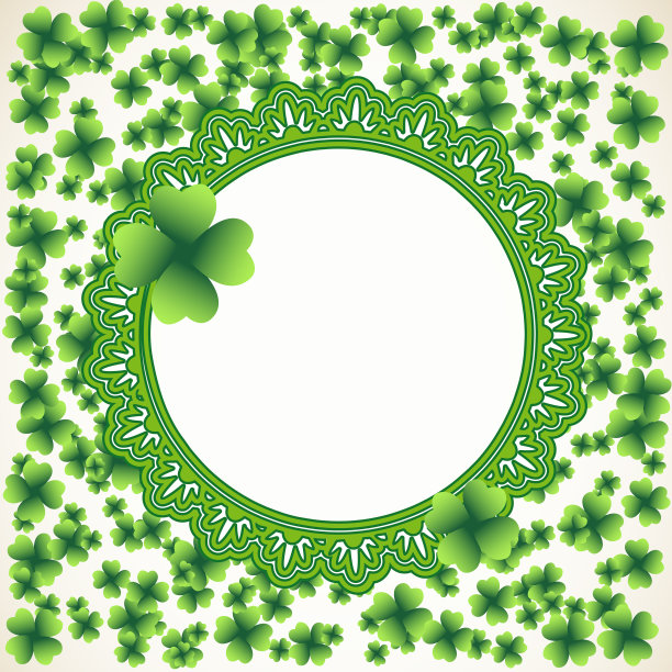 圣帕特里克节框架背景图片下载