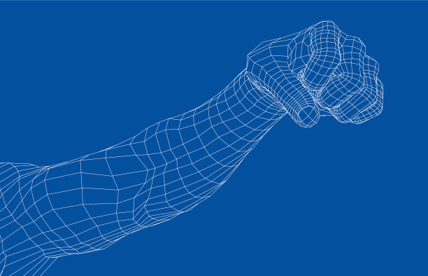 男性握紧了拳头图片下载