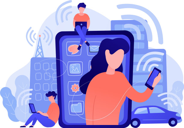 无线电场影响概念图片下载