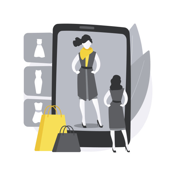 虚拟试衣间抽象概念图片下载