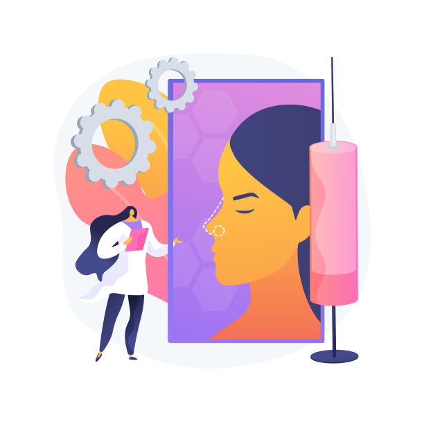 鼻整形术抽象的概念图片下载