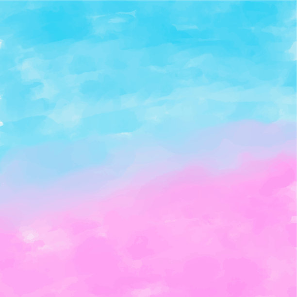 抽象矢量水彩画纹理纸背景。粉红色紫色蓝色渐变背景设计。粉彩水彩纹理。女性艺术场景3月8日，母亲节，情人节。图片下载