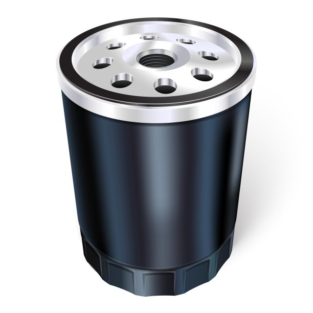 矢量汽车机油滤清器引擎逼真的插图图片下载