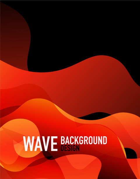 垂直流体梯度波抽象背景图片下载