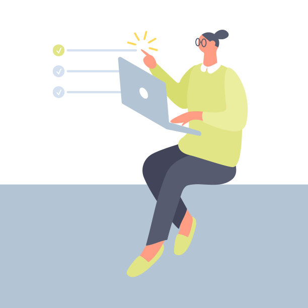 女人在笔记本电脑上工作——从待办事项清单上完成任务的概念图片下载