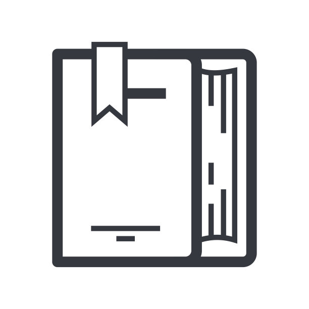 黑色大纲书符号，教育和知识矢量图标。图片下载