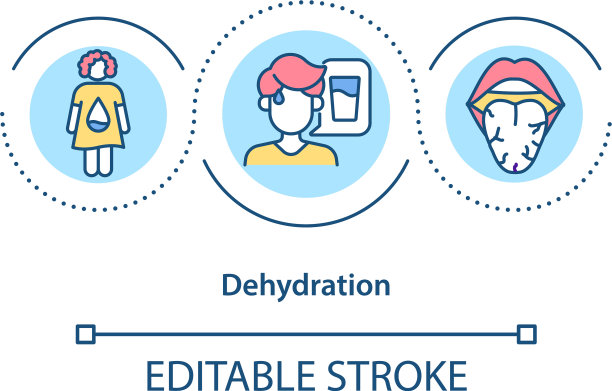 脱水概念图标图片下载