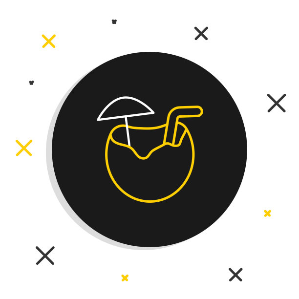 线椰汁异国情调的新鲜鸡尾酒和图片下载