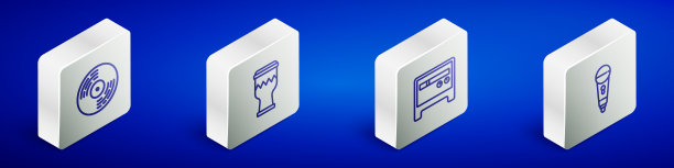 设置等距线乙烯基磁盘鼓吉他图片下载