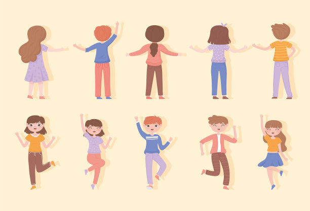 集合女孩和男孩图片下载