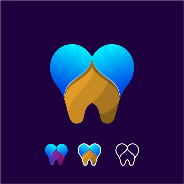 牙科有机梯度色图片下载