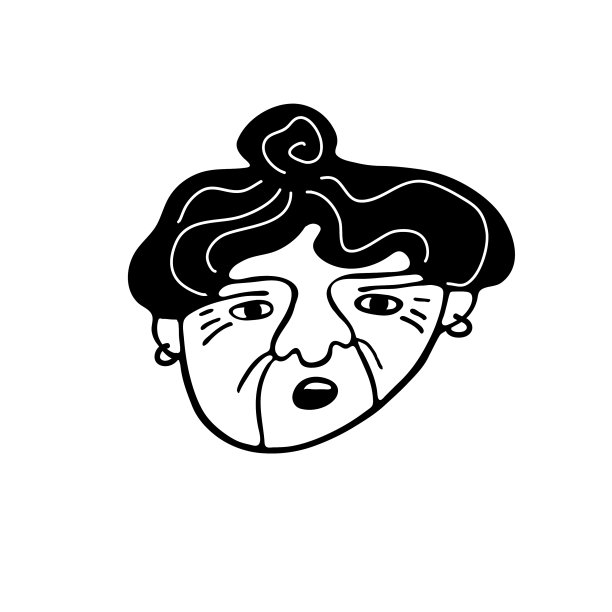 脸上带着皱纹的老妇人奶奶图片下载