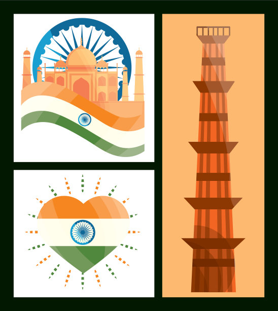 印度国旗纪念碑图片下载