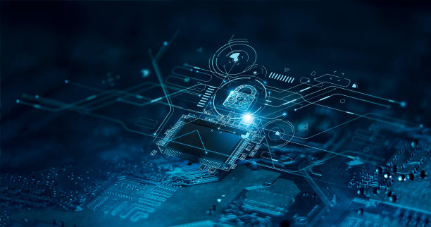 虚拟界面屏幕上的数字挂锁图标、网络安全网络和数据保护技术。针对网络攻击的在线互联网授权访问。以及业务数据隐私概念。图片下载