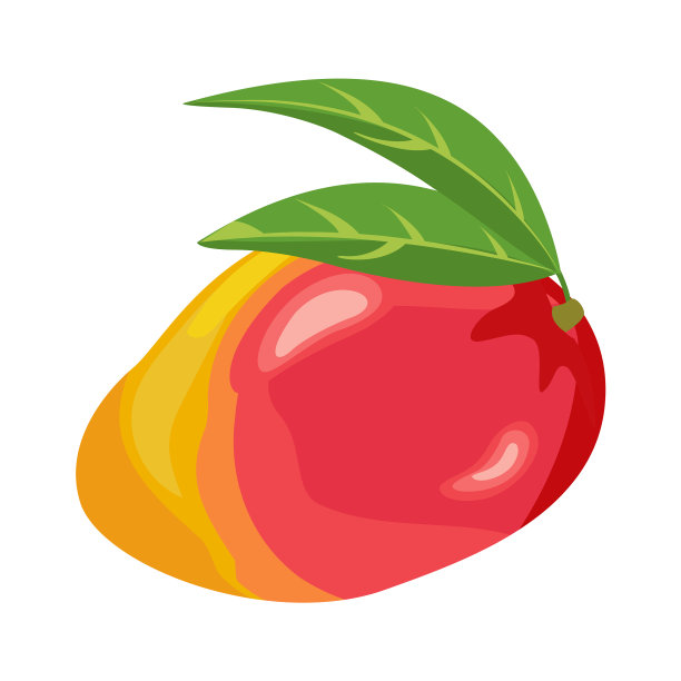 卡通孤立对象新鲜食品热带水果图片下载