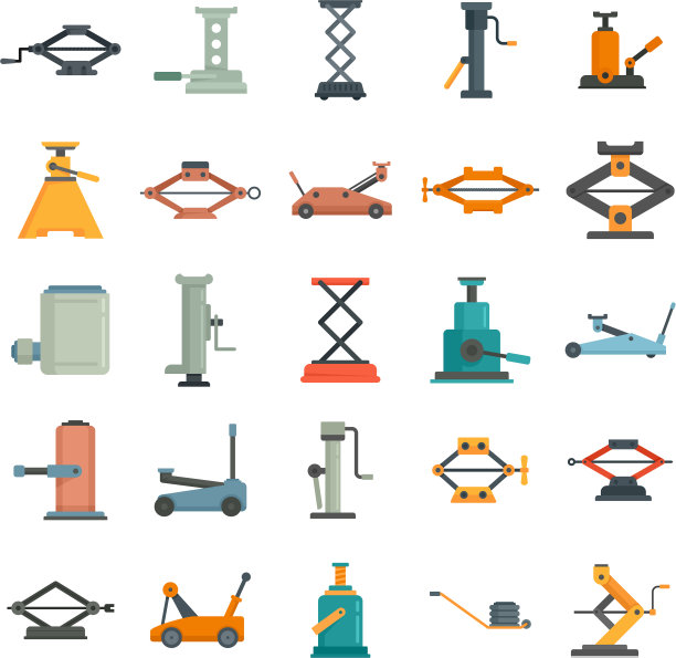 千斤顶的图标设置平隔离图片下载