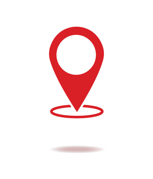 红色地图指针图标向量。GPS定位的象征。平面设计风格图片下载