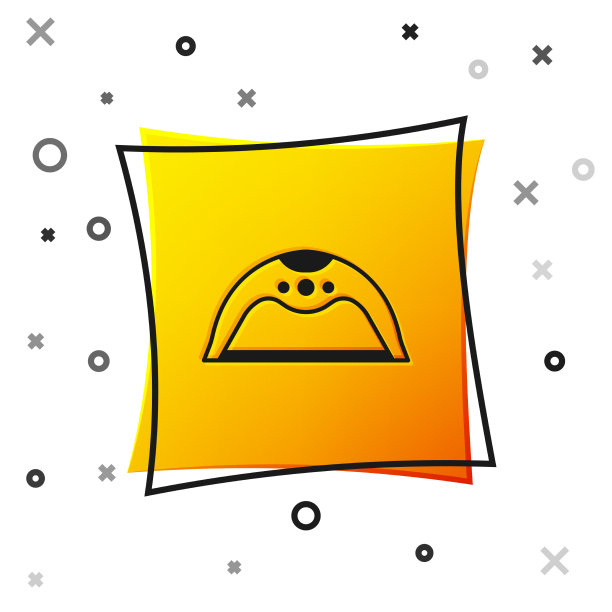 黑色美甲灯图标隔离在白色上图片下载