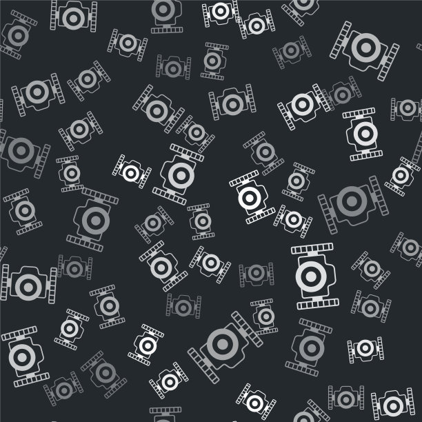 灰色照片相机潜水员图标隔离无缝图片下载