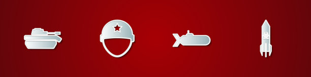 设置军用坦克，头盔，潜艇和生物危害图片下载