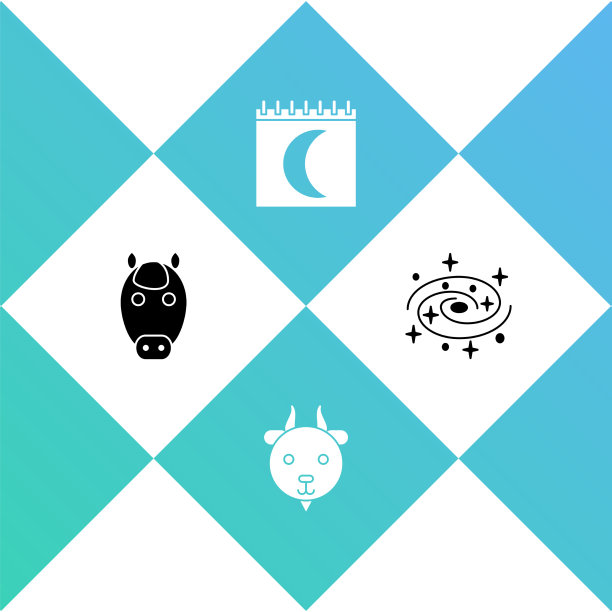 设定马的生肖和白羊座月相日历图片下载