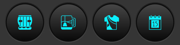 设置仪器手鼓杯茶和茶包图片下载