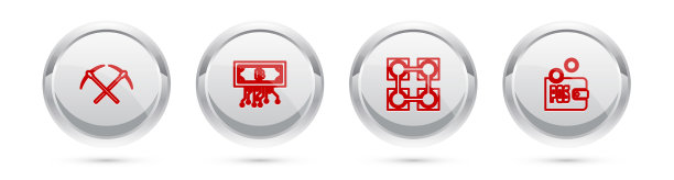 Set line crosaxe加密货币比特币图片下载