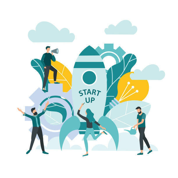 创业团队合作，成功创意企业图片下载