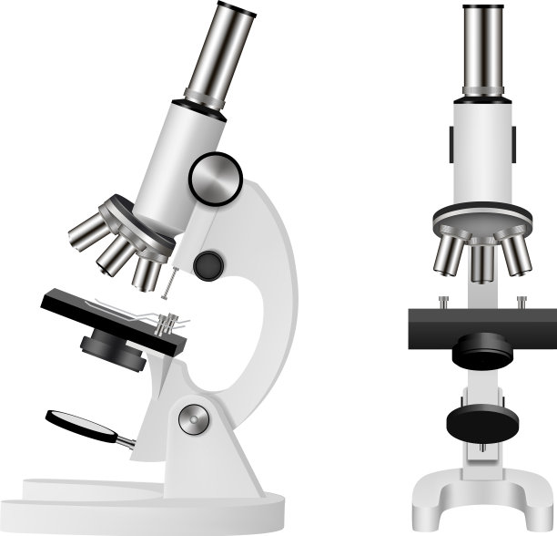 孤立的显微镜现实图片下载
