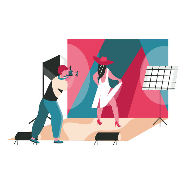 人们作为摄影师工作场景概念图片下载