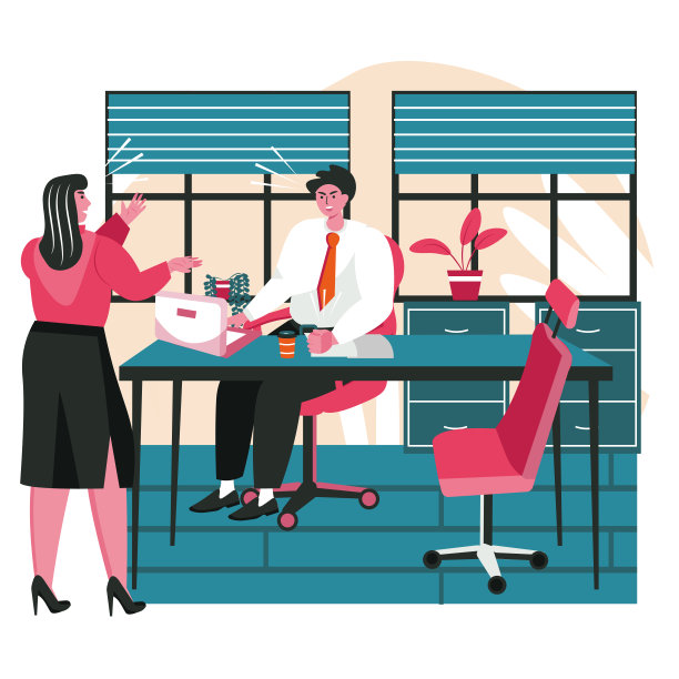 商业团队场景中的无礼概念图片下载