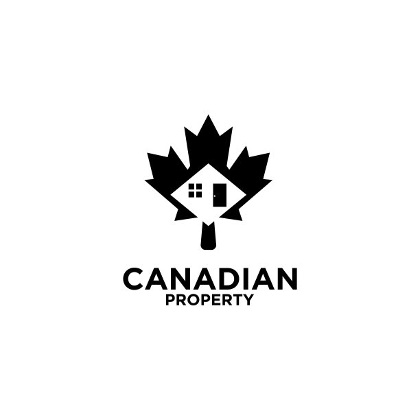 加拿大地产房地产图标设计图片下载