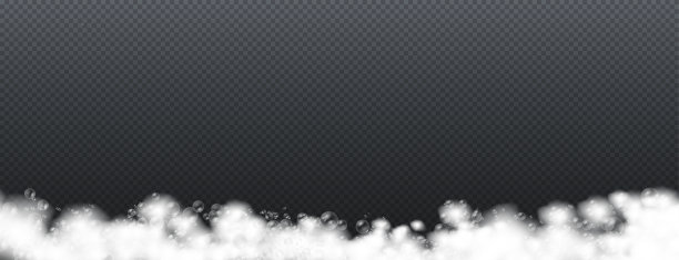 将洗发泡沫和肥皂泡在一起。图片下载