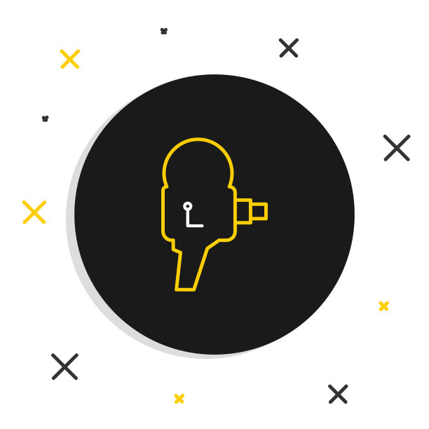 线复古电影相机图标隔离在白色图片下载