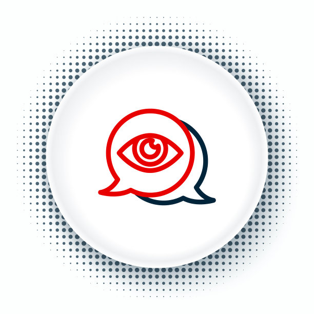 线眼扫描图标隔离在白色背景上图片下载