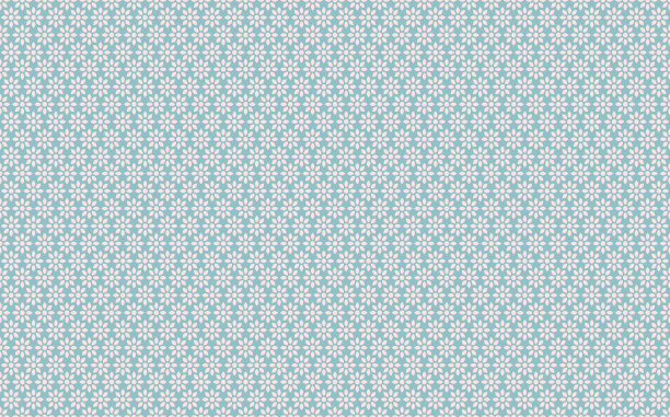 无缝花边图案与民俗花卉装饰。图片下载